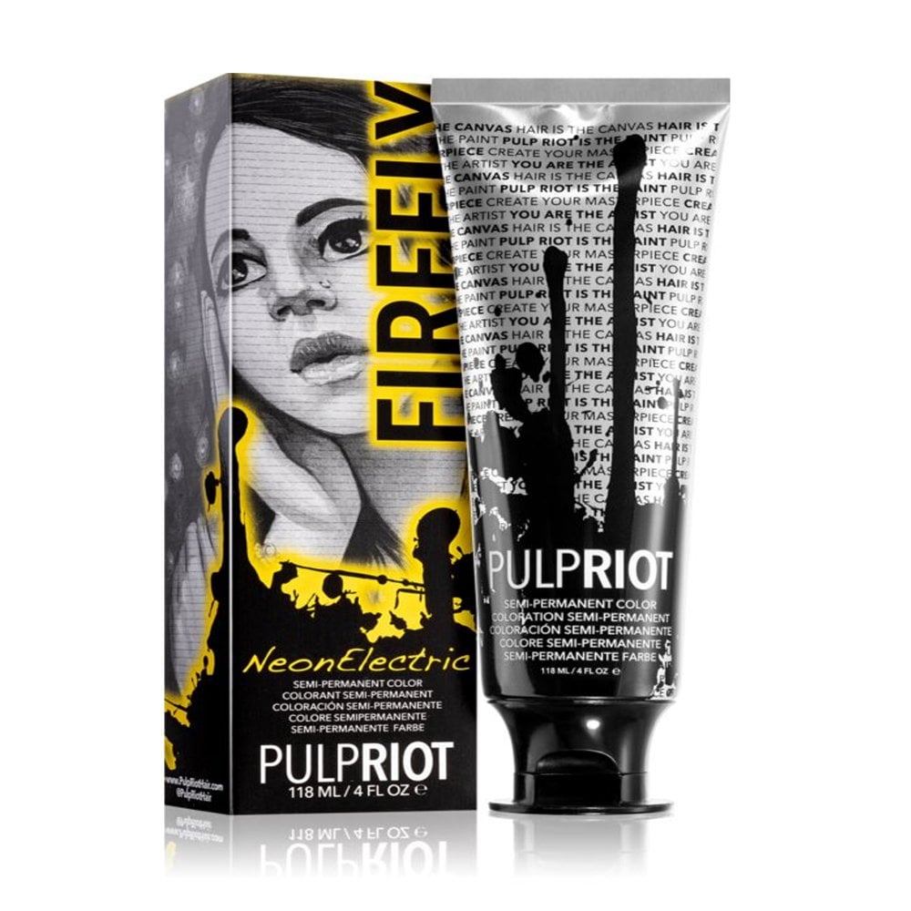 Pulp Riot Semi Permanent Cruelty Free And Vegan Neon Electric Hair Dye Firefly 118ml 